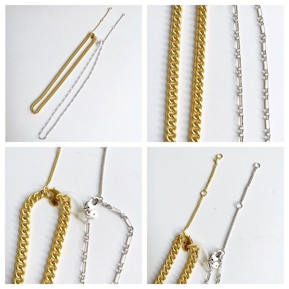 Madewell Mixed Metal Chain Necklace Set - Picture 7 of 13